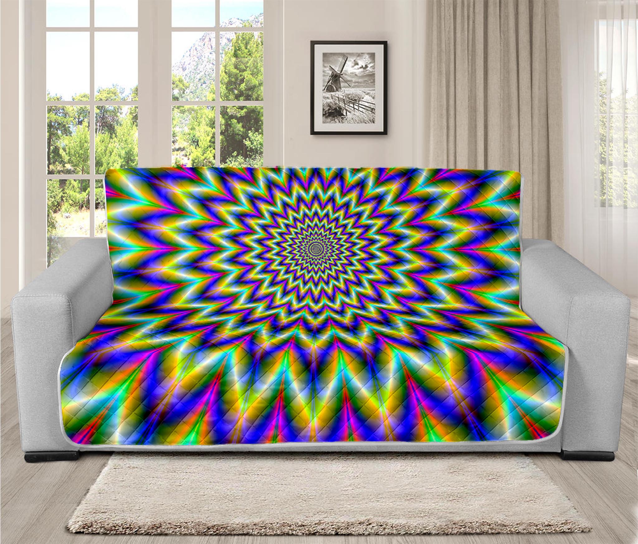 Twinkle Psychedelic Optical Illusion Futon Protector