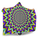 Twinkle Psychedelic Optical Illusion Hooded Blanket
