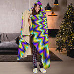 Twinkle Psychedelic Optical Illusion Hooded Blanket