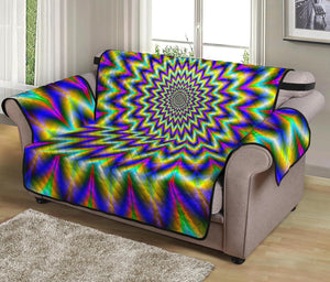 Twinkle Psychedelic Optical Illusion Loveseat Protector