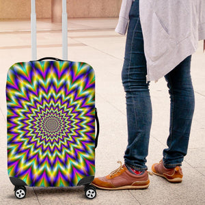 Twinkle Psychedelic Optical Illusion Luggage Cover GearFrost