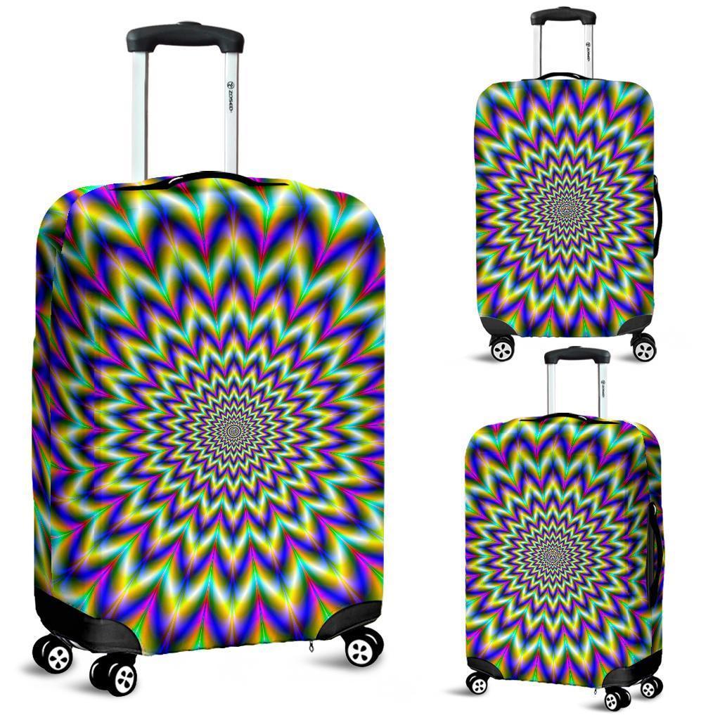 Twinkle Psychedelic Optical Illusion Luggage Cover GearFrost