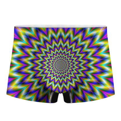 Twinkle Psychedelic Optical Illusion Men's Boxer Briefs
