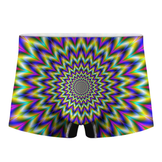 Twinkle Psychedelic Optical Illusion Men's Boxer Briefs