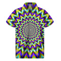 Twinkle Psychedelic Optical Illusion Men's Short Sleeve Shirt