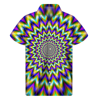 Twinkle Psychedelic Optical Illusion Men's Short Sleeve Shirt