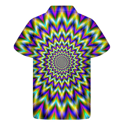Twinkle Psychedelic Optical Illusion Men's Short Sleeve Shirt