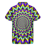 Twinkle Psychedelic Optical Illusion Men's Short Sleeve Shirt