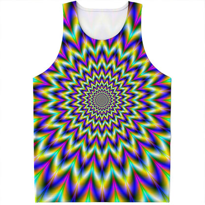 Twinkle Psychedelic Optical Illusion Men's Tank Top