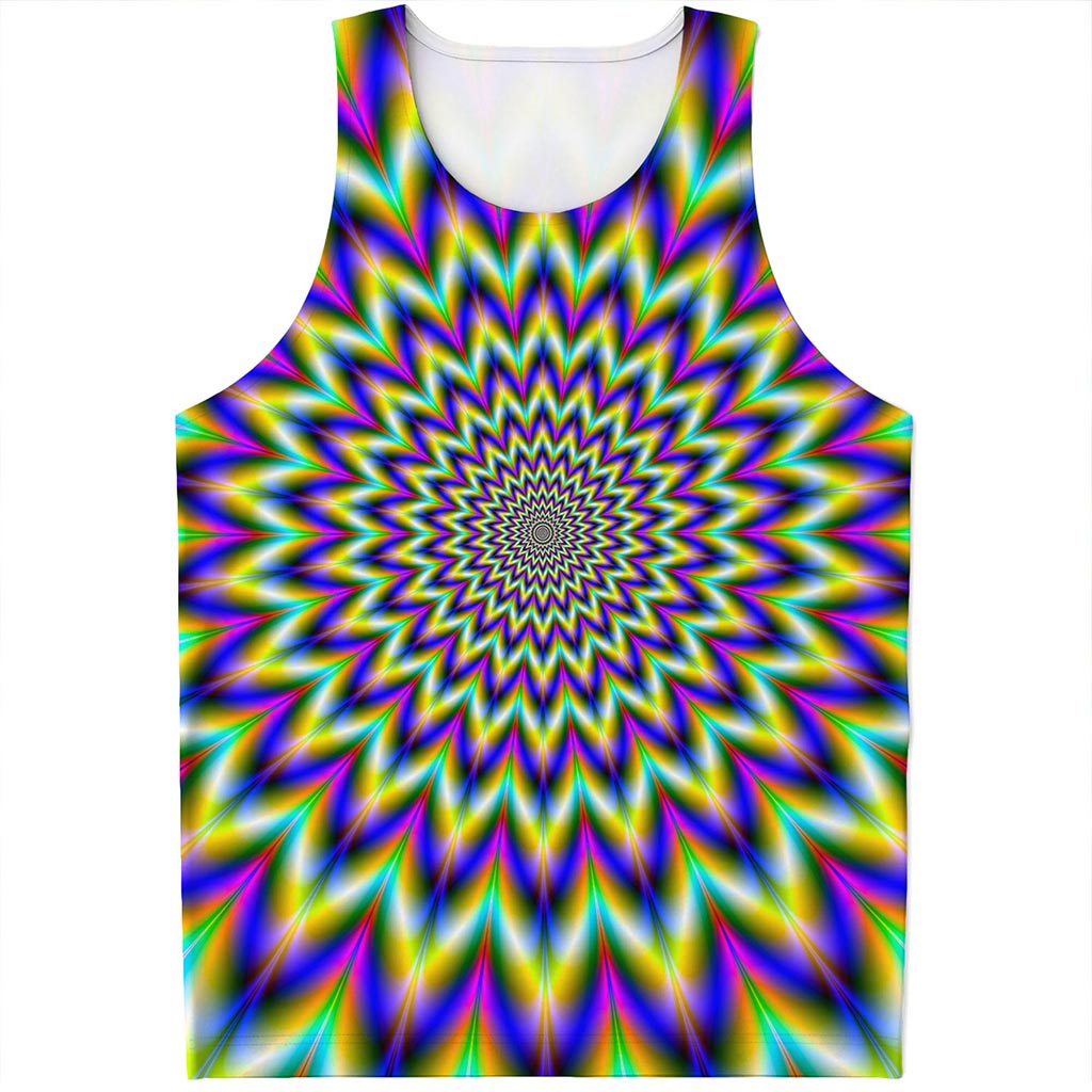 Twinkle Psychedelic Optical Illusion Men's Tank Top