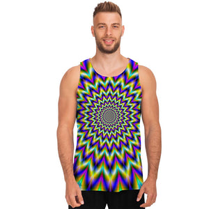 Twinkle Psychedelic Optical Illusion Men's Tank Top