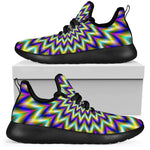 Twinkle Psychedelic Optical Illusion Mesh Knit Shoes GearFrost