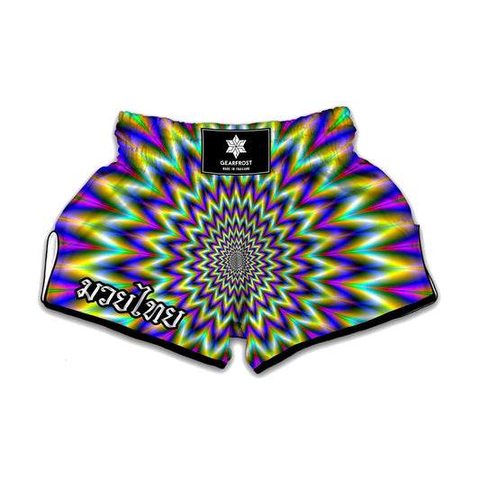 Twinkle Psychedelic Optical Illusion Muay Thai Boxing Shorts