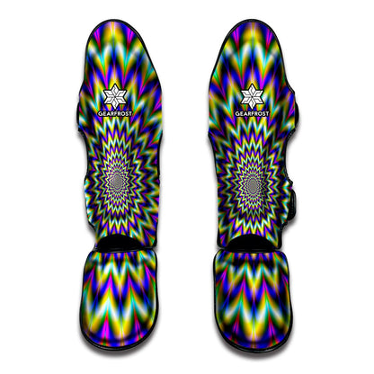 Twinkle Psychedelic Optical Illusion Muay Thai Shin Guard