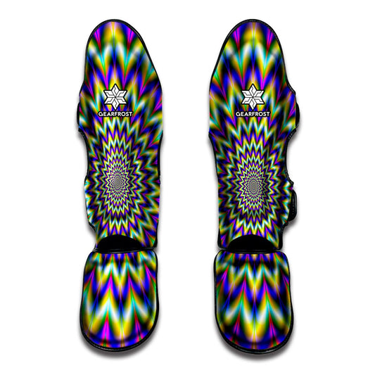 Twinkle Psychedelic Optical Illusion Muay Thai Shin Guard