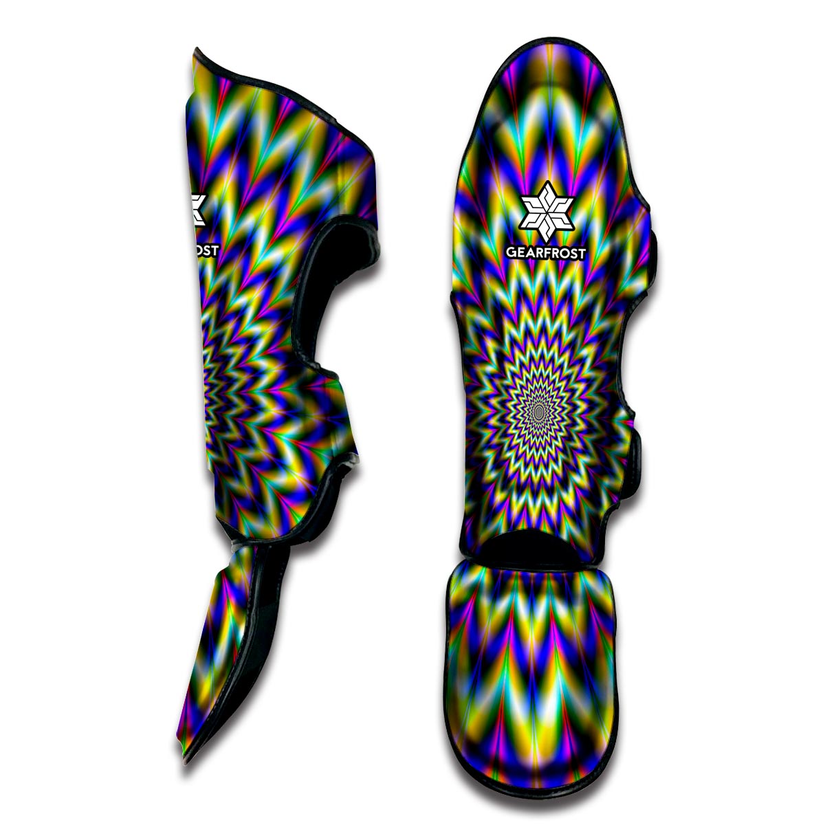 Twinkle Psychedelic Optical Illusion Muay Thai Shin Guard