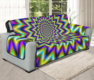 Twinkle Psychedelic Optical Illusion Oversized Sofa Protector