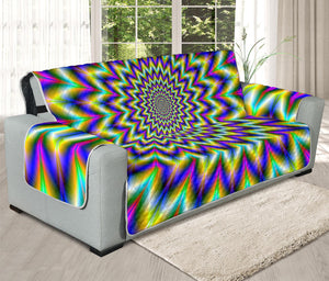 Twinkle Psychedelic Optical Illusion Oversized Sofa Protector