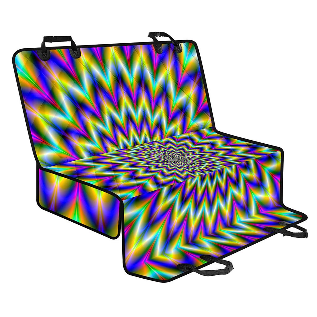 Twinkle Psychedelic Optical Illusion Pet Car Back Seat Cover