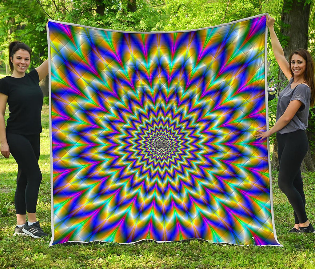 Twinkle Psychedelic Optical Illusion Quilt