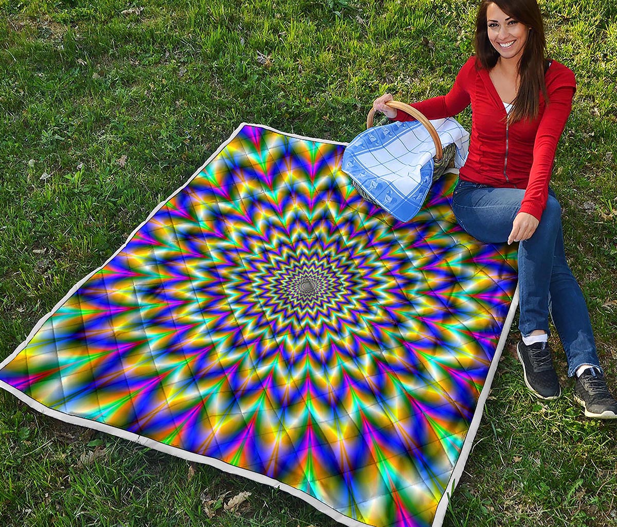 Twinkle Psychedelic Optical Illusion Quilt