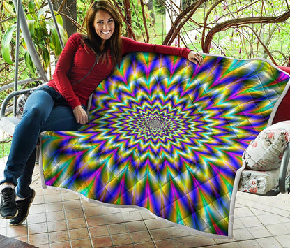Twinkle Psychedelic Optical Illusion Quilt
