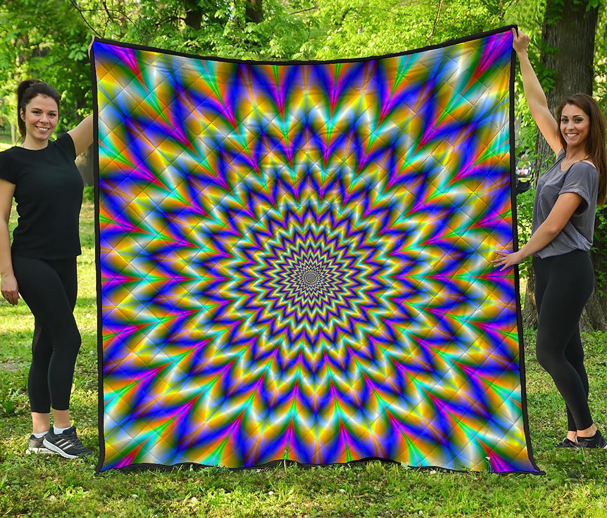 Twinkle Psychedelic Optical Illusion Quilt
