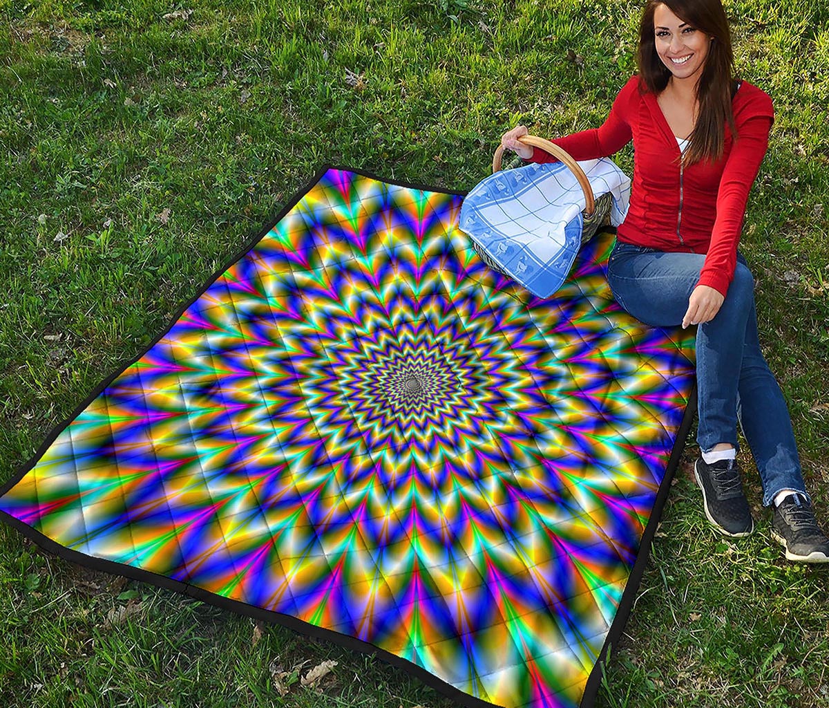 Twinkle Psychedelic Optical Illusion Quilt