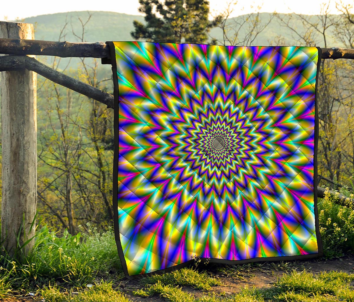 Twinkle Psychedelic Optical Illusion Quilt