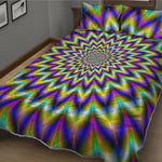 Twinkle Psychedelic Optical Illusion Quilt Bed Set