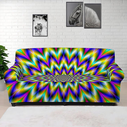 Twinkle Psychedelic Optical Illusion Sofa Cover
