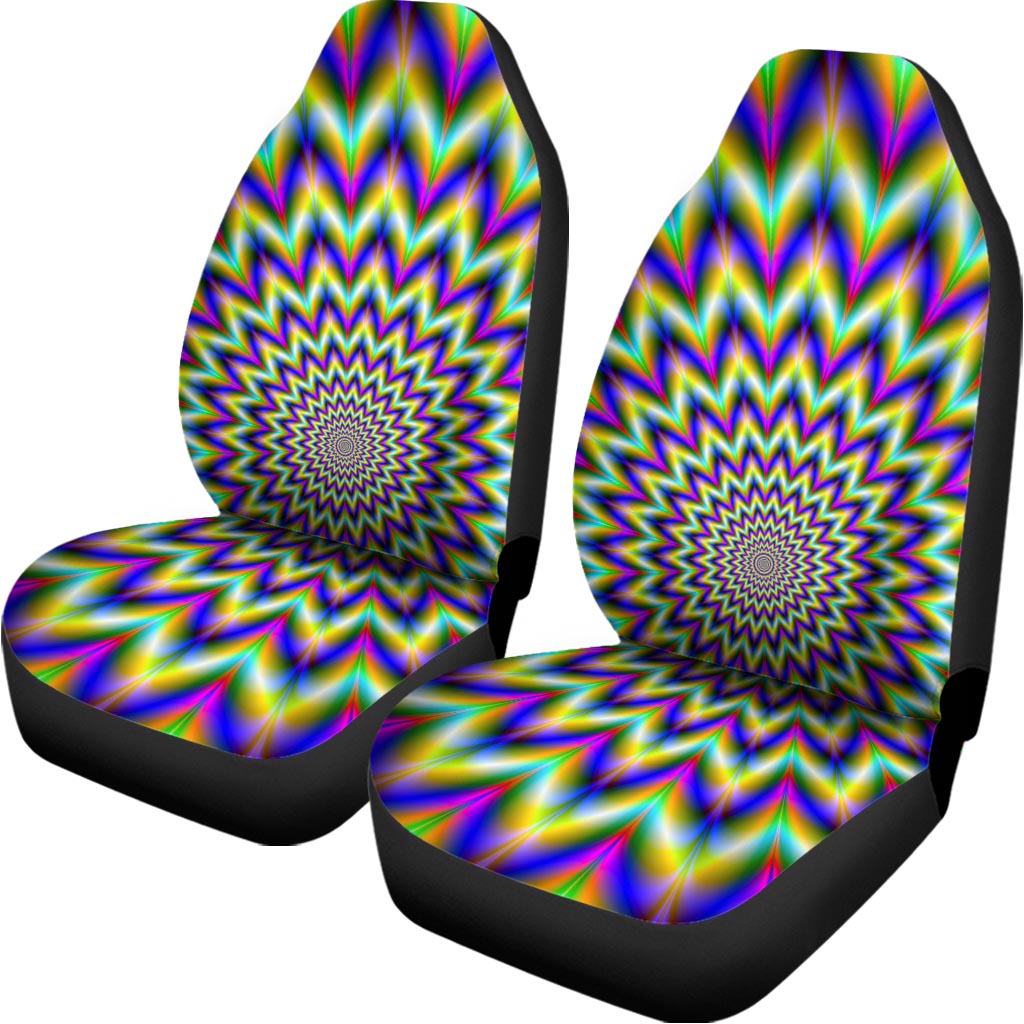 Twinkle Psychedelic Optical Illusion Universal Fit Car Seat Covers