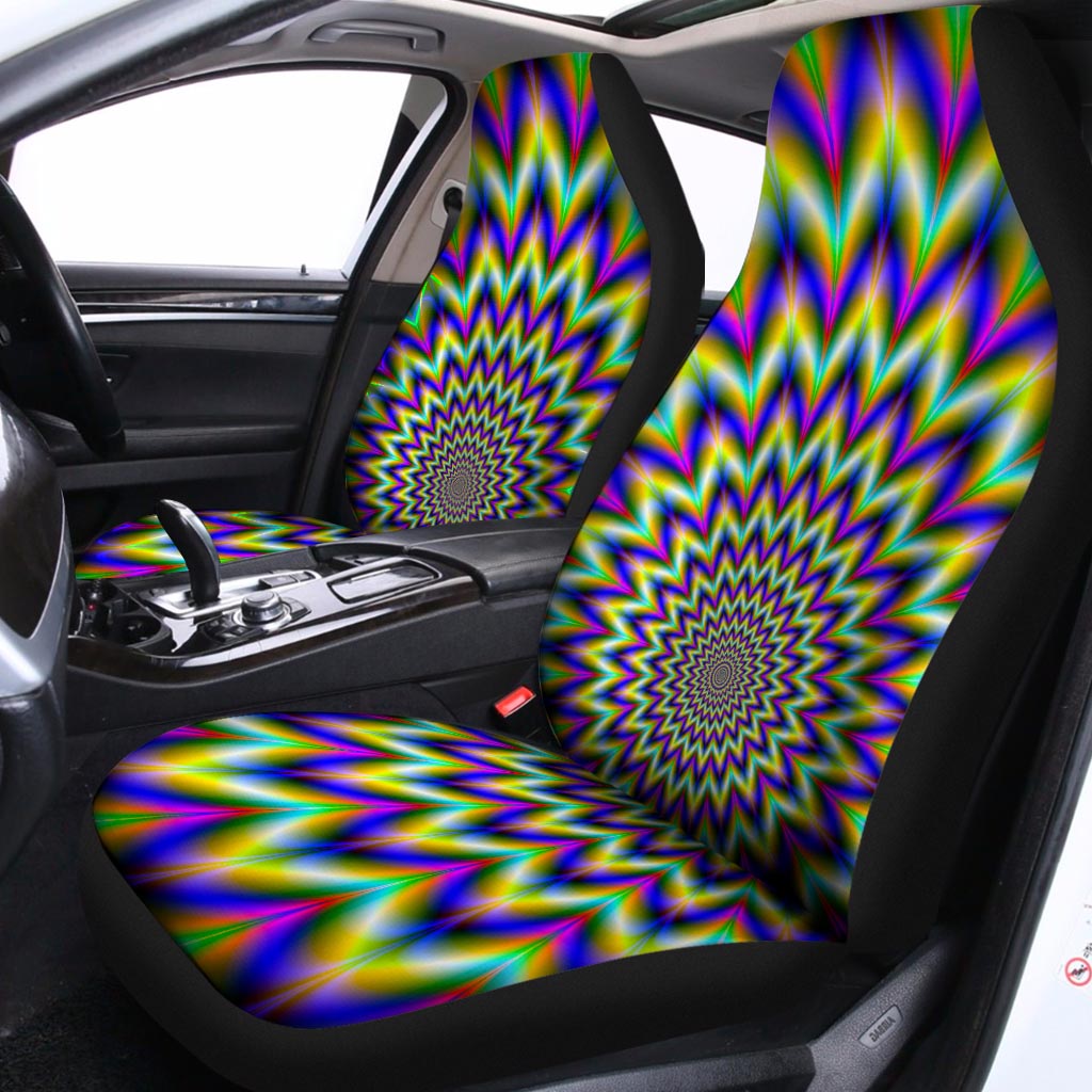 Twinkle Psychedelic Optical Illusion Universal Fit Car Seat Covers