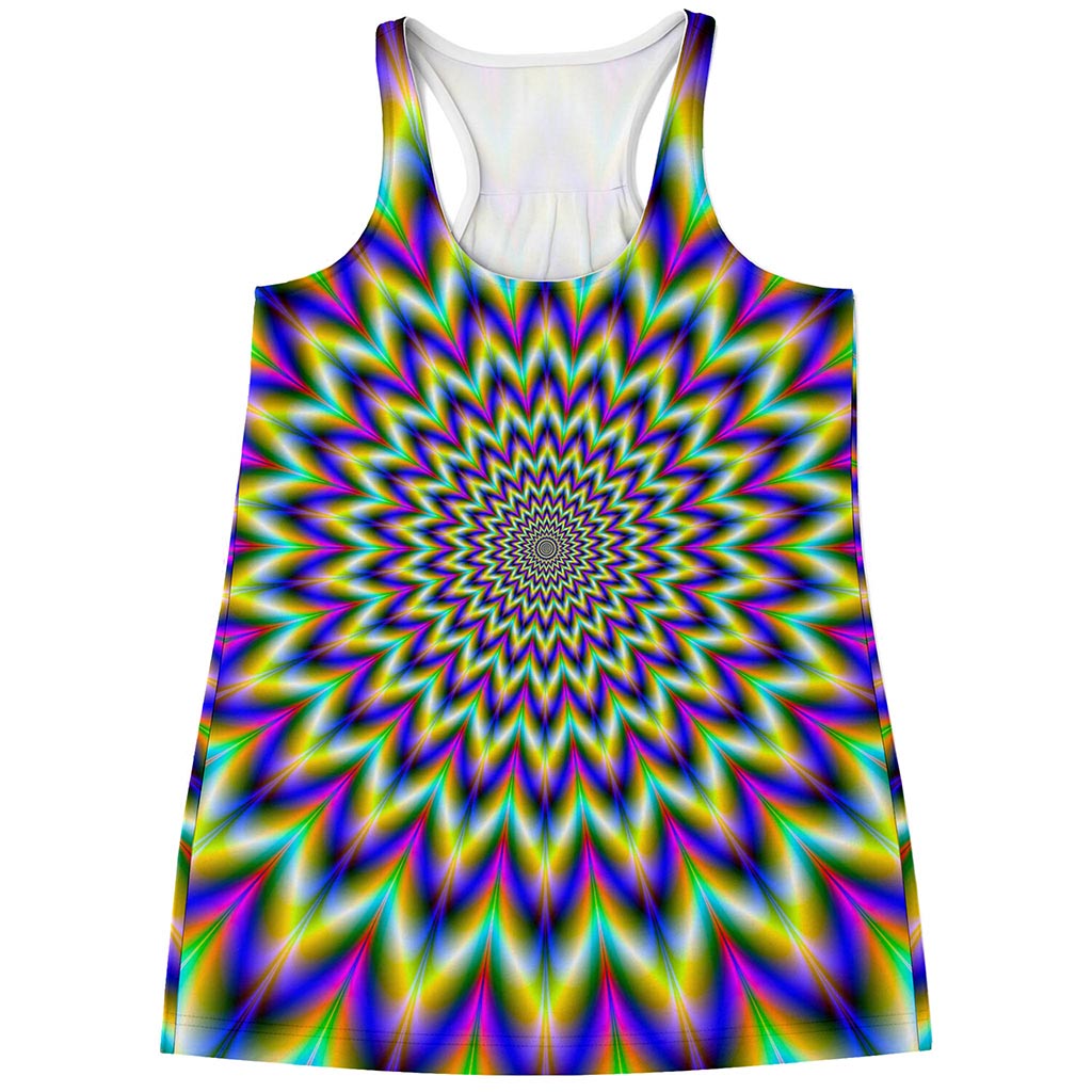 Twinkle Psychedelic Optical Illusion Women's Racerback Tank Top