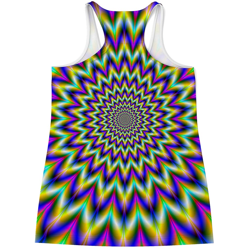 Twinkle Psychedelic Optical Illusion Women's Racerback Tank Top