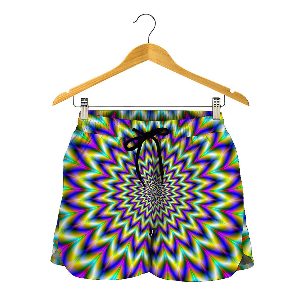 Twinkle Psychedelic Optical Illusion Women's Shorts