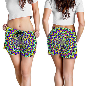 Twinkle Psychedelic Optical Illusion Women's Shorts