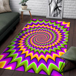 Twisted Colors Moving Optical Illusion Area Rug GearFrost