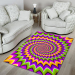 Twisted Colors Moving Optical Illusion Area Rug GearFrost