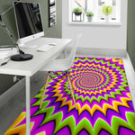Twisted Colors Moving Optical Illusion Area Rug GearFrost