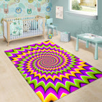 Twisted Colors Moving Optical Illusion Area Rug GearFrost
