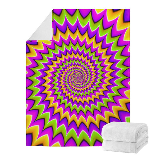 Twisted Colors Moving Optical Illusion Blanket