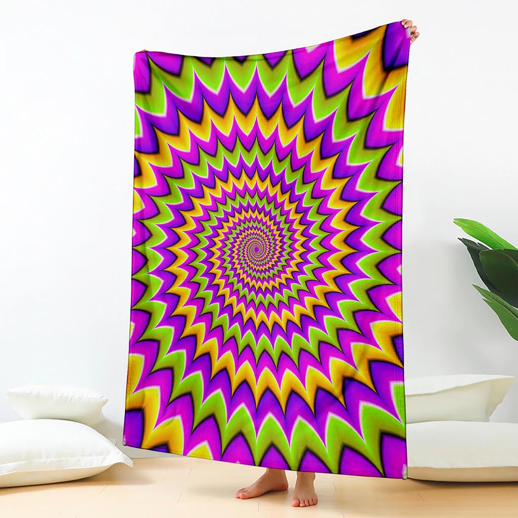 Twisted Colors Moving Optical Illusion Blanket