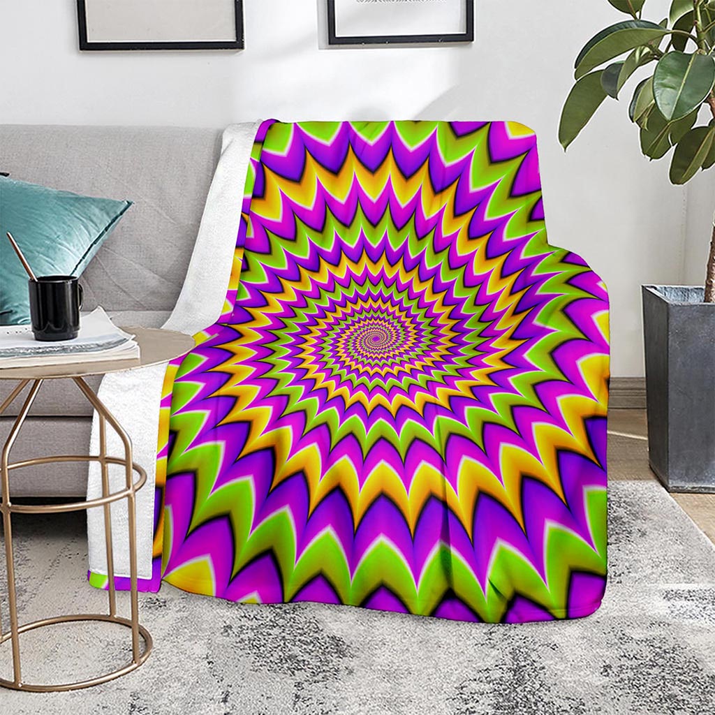 Twisted Colors Moving Optical Illusion Blanket
