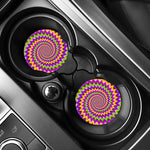 Twisted Colors Moving Optical Illusion Car Coasters