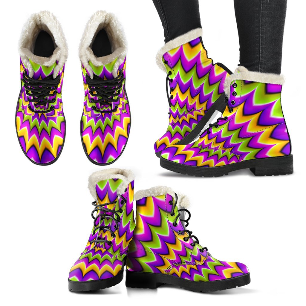 Twisted Colors Moving Optical Illusion Comfy Boots GearFrost
