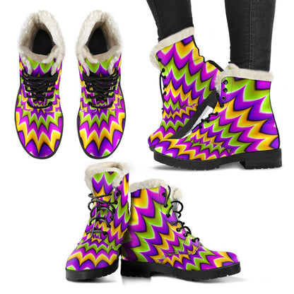 Twisted Colors Moving Optical Illusion Comfy Boots GearFrost