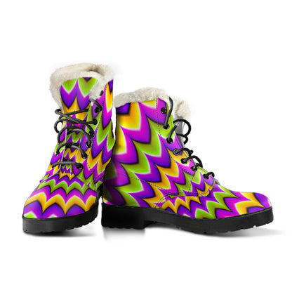 Twisted Colors Moving Optical Illusion Comfy Boots GearFrost