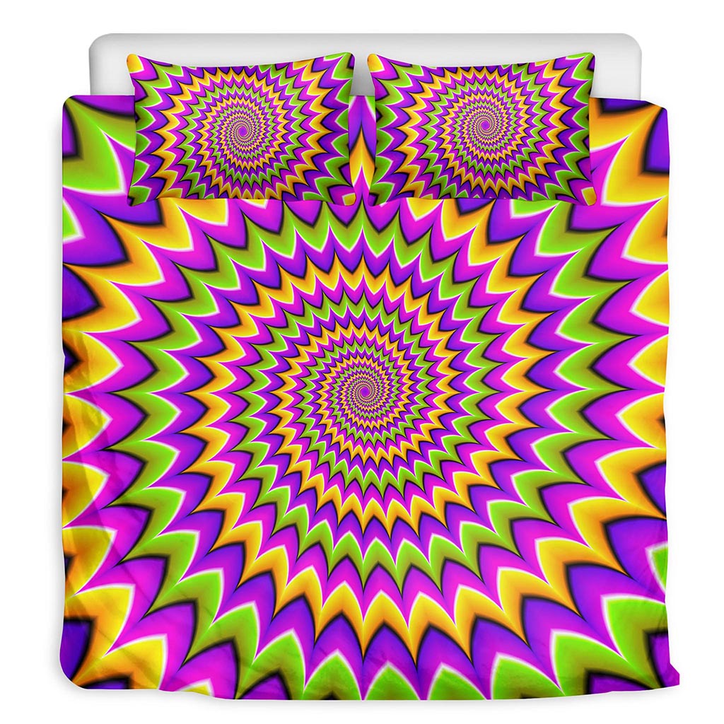 Twisted Colors Moving Optical Illusion Duvet Cover Bedding Set