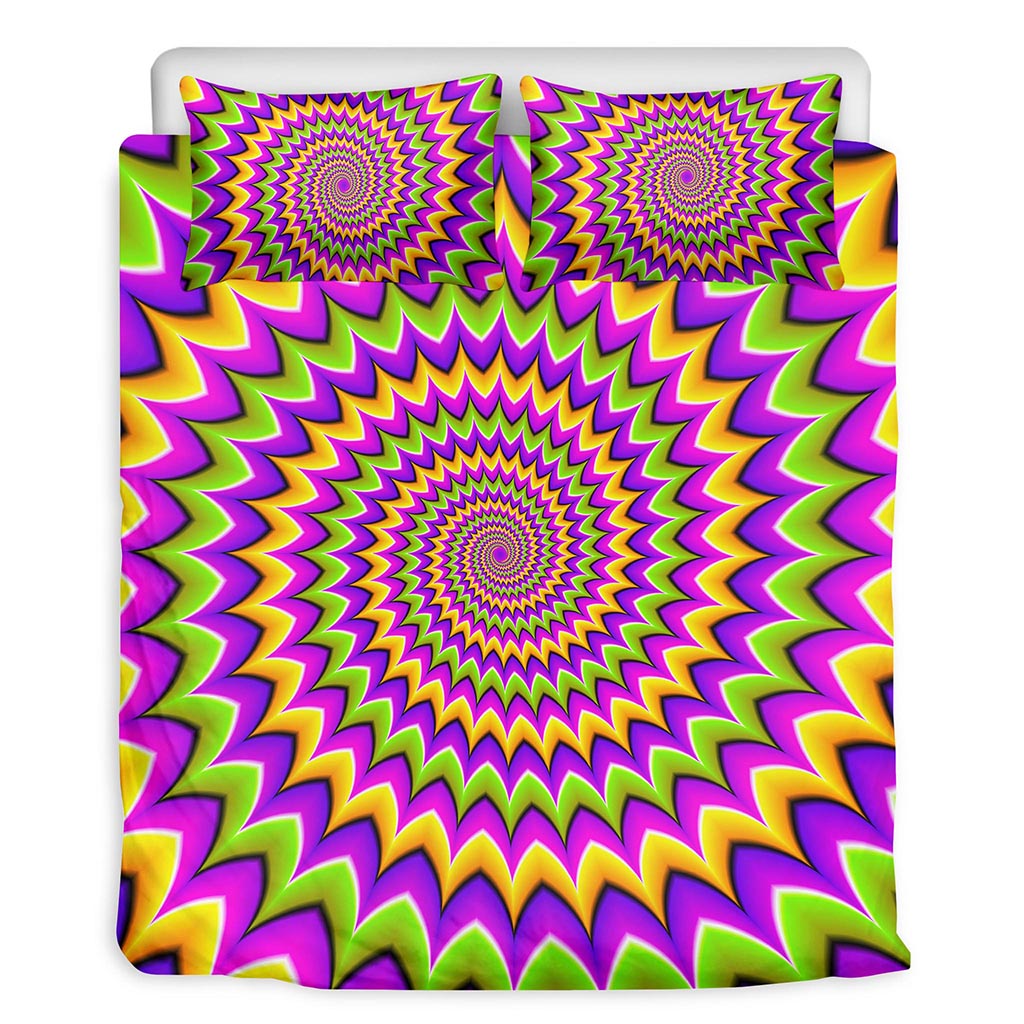 Twisted Colors Moving Optical Illusion Duvet Cover Bedding Set
